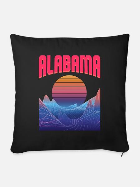 alabama - Sofakissenbezug 45 x 45 cm - Schwarz