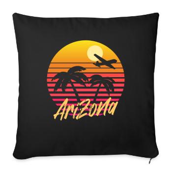 Arizona - Housse de coussin décorative 45 x 45 cm - noir - Devant