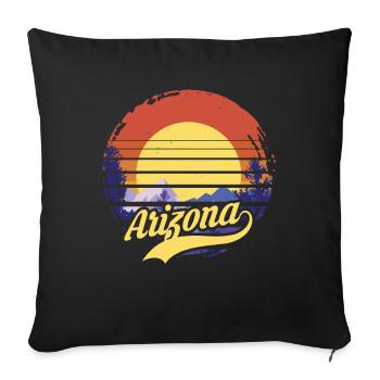 Arizona - Housse de coussin décorative 45 x 45 cm - noir - Devant