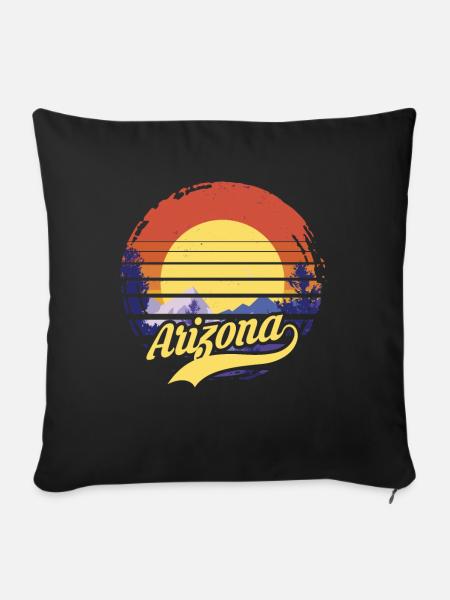 arizona - Sofakissenbezug 45 x 45 cm - Schwarz