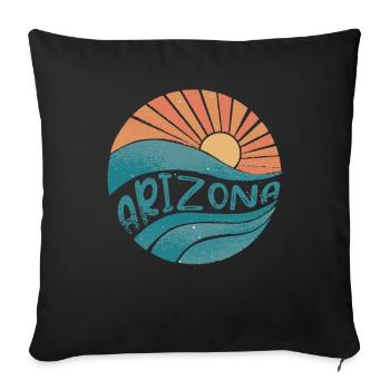 Arizona - Housse de coussin décorative 45 x 45 cm - noir - Devant