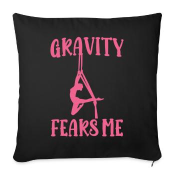 Aerial Silk Aerialist - Sofa pillowcase 17,3'' x 17,3'' (45 x 45 cm) - black - Front