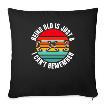 Black Humor Funny - Sofa pillowcase 17,3'' x 17,3'' (45 x 45 cm) - black - Front