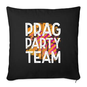 Équipe du Parti de Prague - Housse de coussin décorative 45 x 45 cm - noir - Devant