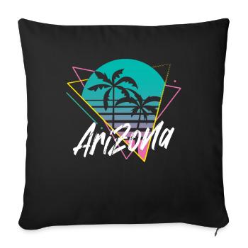 Arizona - Housse de coussin décorative 45 x 45 cm - noir - Devant