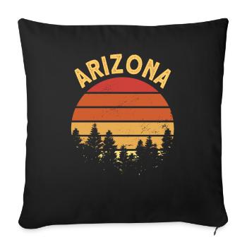 Arizona - Housse de coussin décorative 45 x 45 cm - noir - Devant
