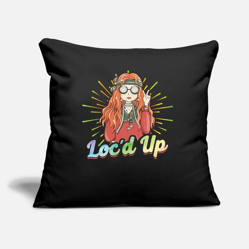 Hippie Dreadlocks Rasta Sofa pillowcase 17,3'' x 17,3'' (45 x 45 cm)