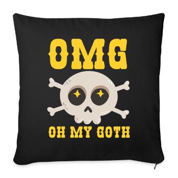 Funny Gothic - Sofa pillowcase 17,3'' x 17,3'' (45 x 45 cm) - black - Front