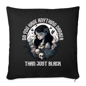 Funny Gothic Goth - Sofa pillowcase 17,3'' x 17,3'' (45 x 45 cm) - black - Front