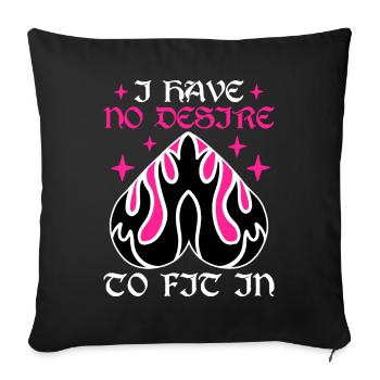 Drôle de gothique - Housse de coussin décorative 45 x 45 cm - noir - Devant