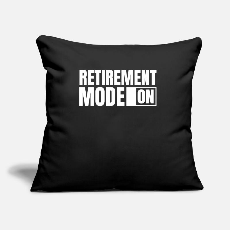 Mode de retraite de pension de retraité activé Housse de coussin décorative 45 x 45 cm