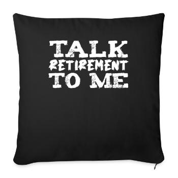 Pensioner pension - Sofa pillowcase 17,3'' x 17,3'' (45 x 45 cm) - black - Front