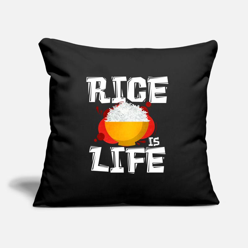 Riz Housse de coussin décorative 45 x 45 cm