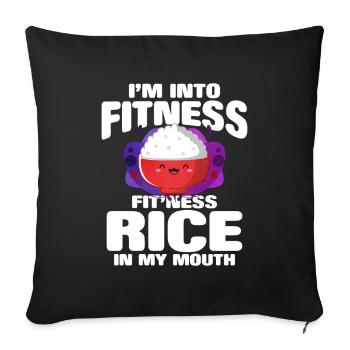 Rice - Sofa pillowcase 17,3'' x 17,3'' (45 x 45 cm) - black - Front