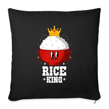 Rice - Sofa pillowcase 17,3'' x 17,3'' (45 x 45 cm) - black - Front