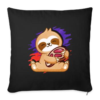 Steak - Sofa pillowcase 17,3'' x 17,3'' (45 x 45 cm) - black - Front