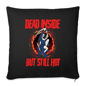 Funny Gothic Goth - Sofa pillowcase 17,3'' x 17,3'' (45 x 45 cm) - black - Front
