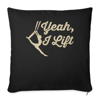 Aerial Silk Aerialist - Sofa pillowcase 17,3'' x 17,3'' (45 x 45 cm) - black - Front