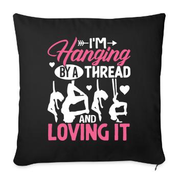 Acrobate - Housse de coussin décorative 45 x 45 cm - noir - Devant