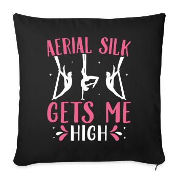 Acrobate - Housse de coussin décorative 45 x 45 cm - noir - Devant