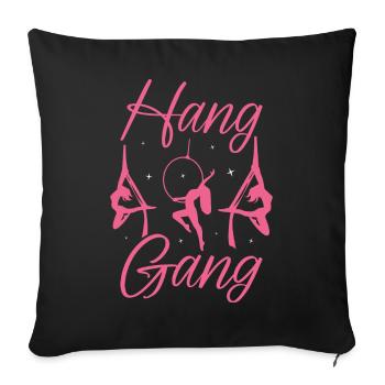 Aerial Silk Aerialist - Sofa pillowcase 17,3'' x 17,3'' (45 x 45 cm) - black - Front