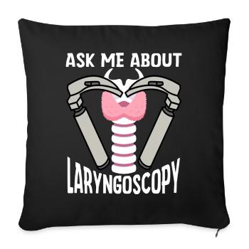 Anesthesiologist Anesthesiology - Sofa pillowcase 17,3'' x 17,3'' (45 x 45 cm) - black - Front