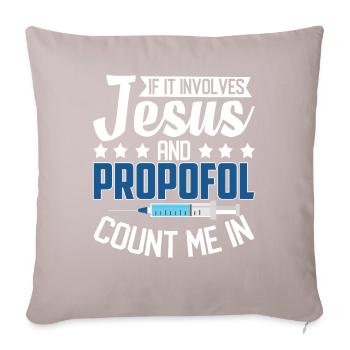 Anaesthetist - Sofa pillowcase 17,3'' x 17,3'' (45 x 45 cm) - light taupe - Front
