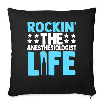 Anesthesiology - Sofa pillowcase 17,3'' x 17,3'' (45 x 45 cm) - black - Front