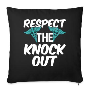 Anesthesiologist Anesthesiology - Sofa pillowcase 17,3'' x 17,3'' (45 x 45 cm) - black - Front