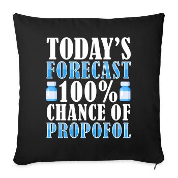 Anesthesiologist Anesthesiology - Sofa pillowcase 17,3'' x 17,3'' (45 x 45 cm) - black - Front