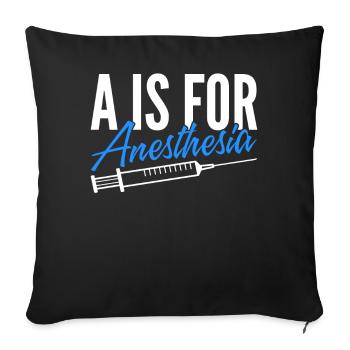 Anesthesiologist Anesthesiology - Sofa pillowcase 17,3'' x 17,3'' (45 x 45 cm) - black - Front