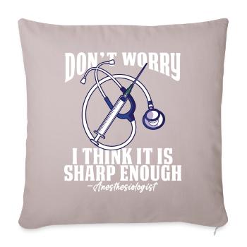 Anesthesiology - Sofa pillowcase 17,3'' x 17,3'' (45 x 45 cm) - light taupe - Front