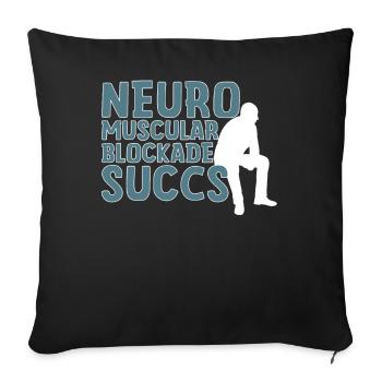 Anesthesiologist Anesthesiology - Sofa pillowcase 17,3'' x 17,3'' (45 x 45 cm) - black - Front