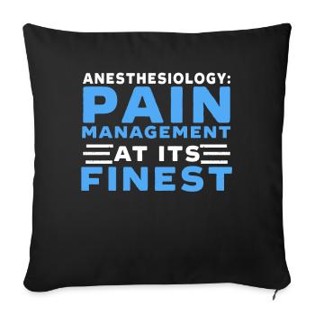 Anaesthetist - Sofa pillowcase 17,3'' x 17,3'' (45 x 45 cm) - black - Front