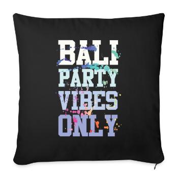 Ambiance de fête à Bali - Housse de coussin décorative 45 x 45 cm - noir - Devant