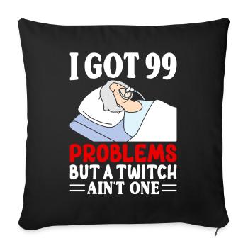 Anesthesiologist Anesthesiology - Sofa pillowcase 17,3'' x 17,3'' (45 x 45 cm) - black - Front