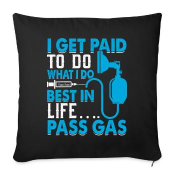 Anesthesiologist Anesthesiology - Sofa pillowcase 17,3'' x 17,3'' (45 x 45 cm) - black - Front