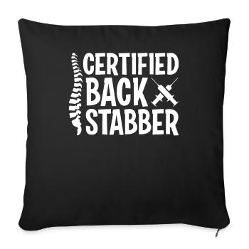 Anesthesiologist Anesthesiology - Sofa pillowcase 17,3'' x 17,3'' (45 x 45 cm) - black - Front