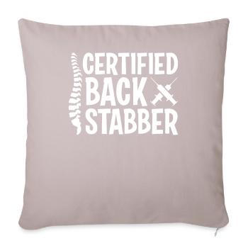 Anesthesiologist Anesthesiology - Sofa pillowcase 17,3'' x 17,3'' (45 x 45 cm) - light taupe - Front