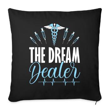 Anesthesiologist Anesthesiology - Sofa pillowcase 17,3'' x 17,3'' (45 x 45 cm) - black - Front