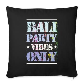 Ambiance de fête à Bali - Housse de coussin décorative 45 x 45 cm - noir - Devant