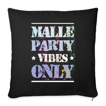 Malle Party Vibes - Housse de coussin décorative 45 x 45 cm - noir - Devant