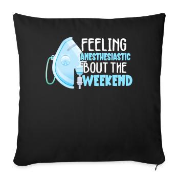 Anesthesiologist Anesthesiology - Sofa pillowcase 17,3'' x 17,3'' (45 x 45 cm) - black - Front