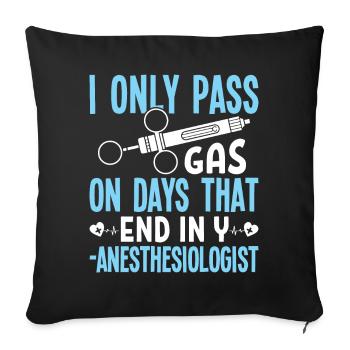 Anesthesiology - Sofa pillowcase 17,3'' x 17,3'' (45 x 45 cm) - black - Front