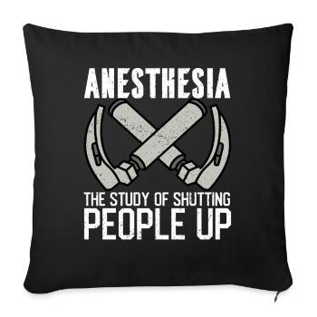 Anesthesiologist Anesthesiology - Sofa pillowcase 17,3'' x 17,3'' (45 x 45 cm) - black - Front