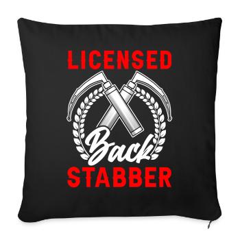 Anesthesiologist Anesthesiology - Sofa pillowcase 17,3'' x 17,3'' (45 x 45 cm) - black - Front