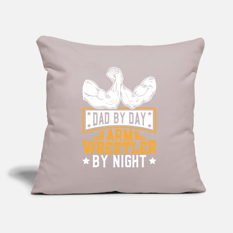 Bras de fer Housse de coussin décorative 45 x 45 cm