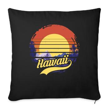 hawaii - Sofakissenbezug 45 x 45 cm - Schwarz - Vorne