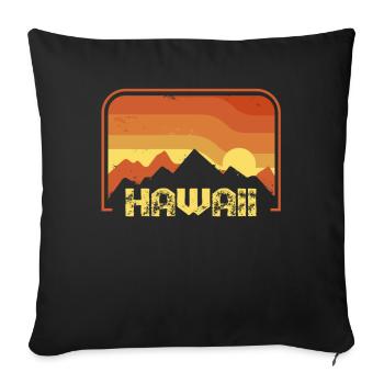 Hawaï - Housse de coussin décorative 45 x 45 cm - noir - Devant