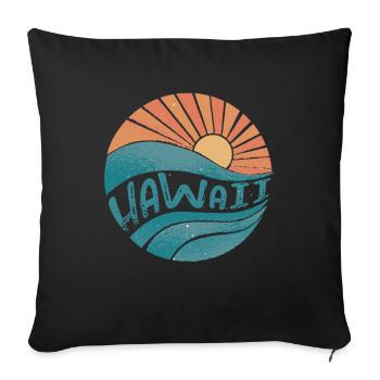 hawaii - Sofakissenbezug 45 x 45 cm - Schwarz - Vorne